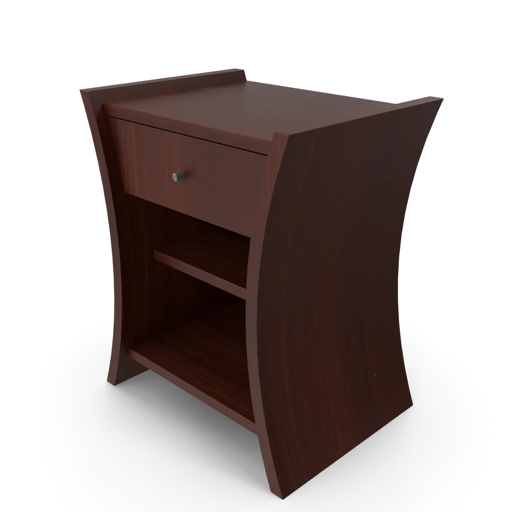 Bedside Table African Cherry, image 3