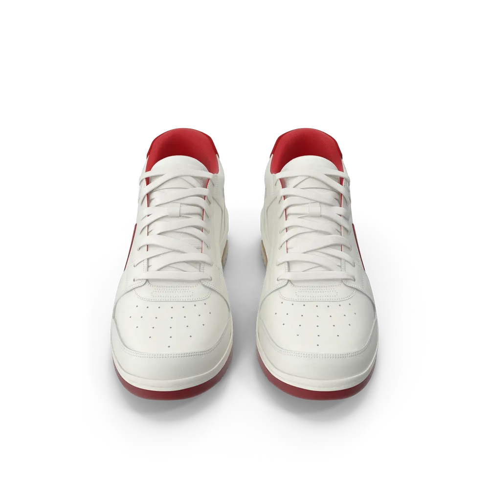 Sports Sneakers Off White & Red, image 3