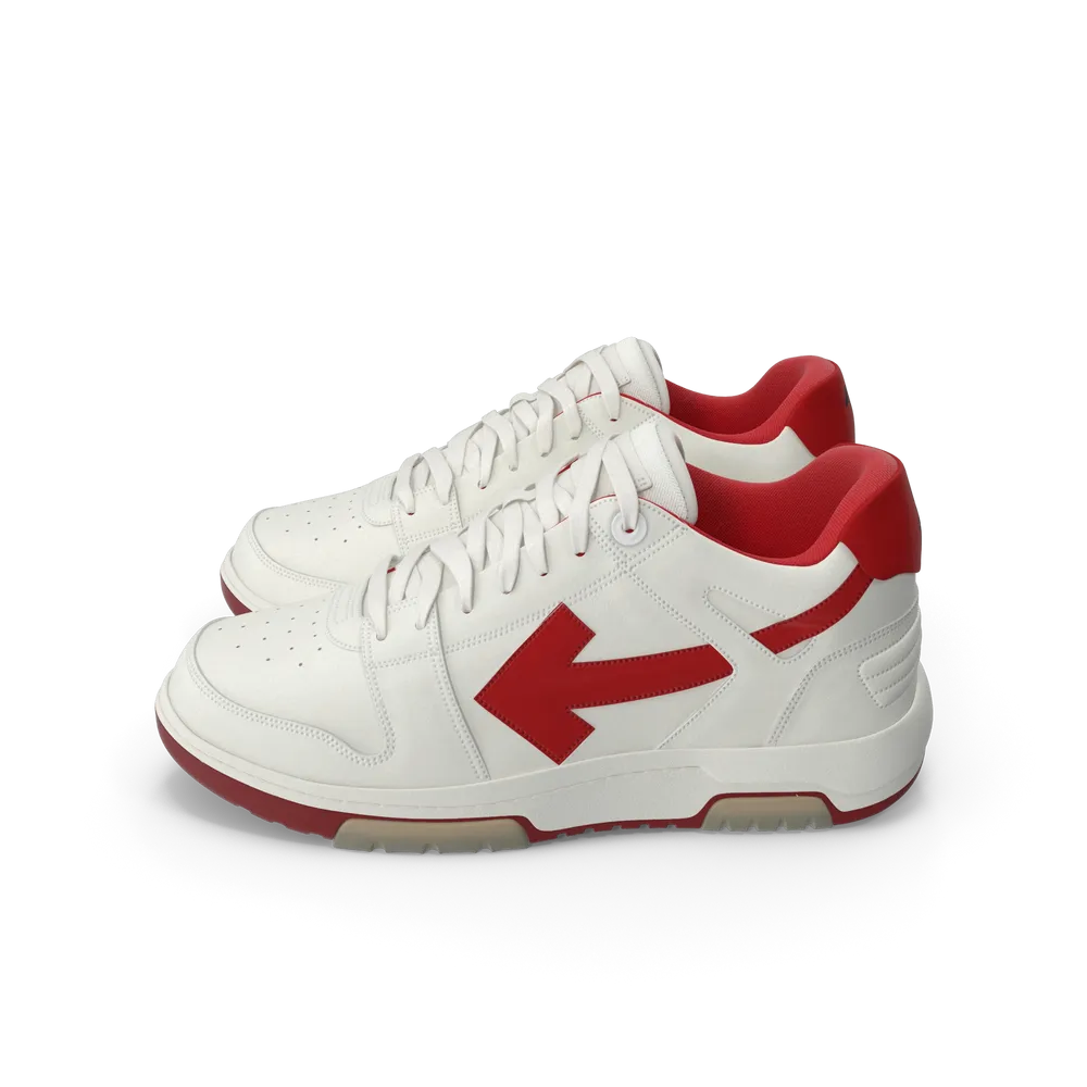 Sports Sneakers Off White Red, image 2