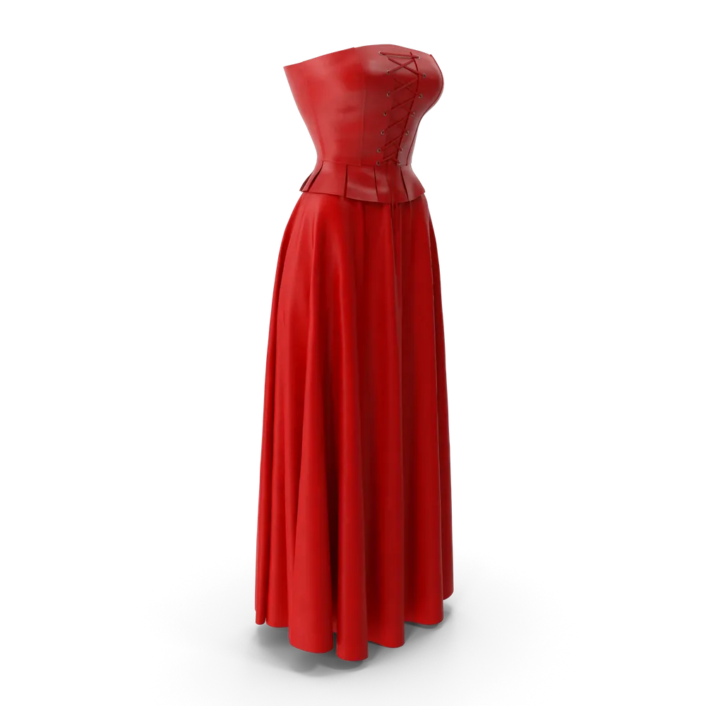 Corset Leather With Skirt, image 4