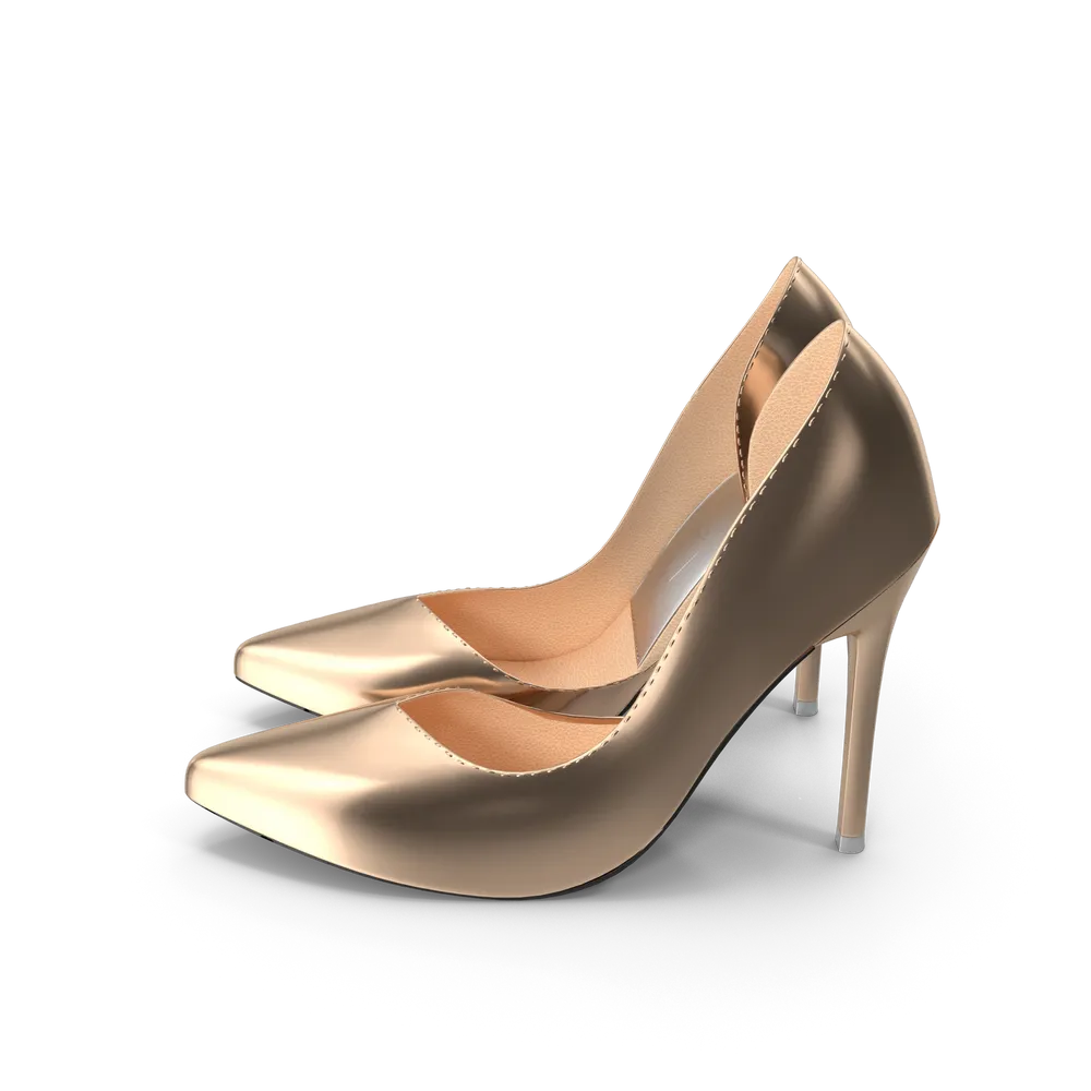 Golden Shoes Woman, image 2